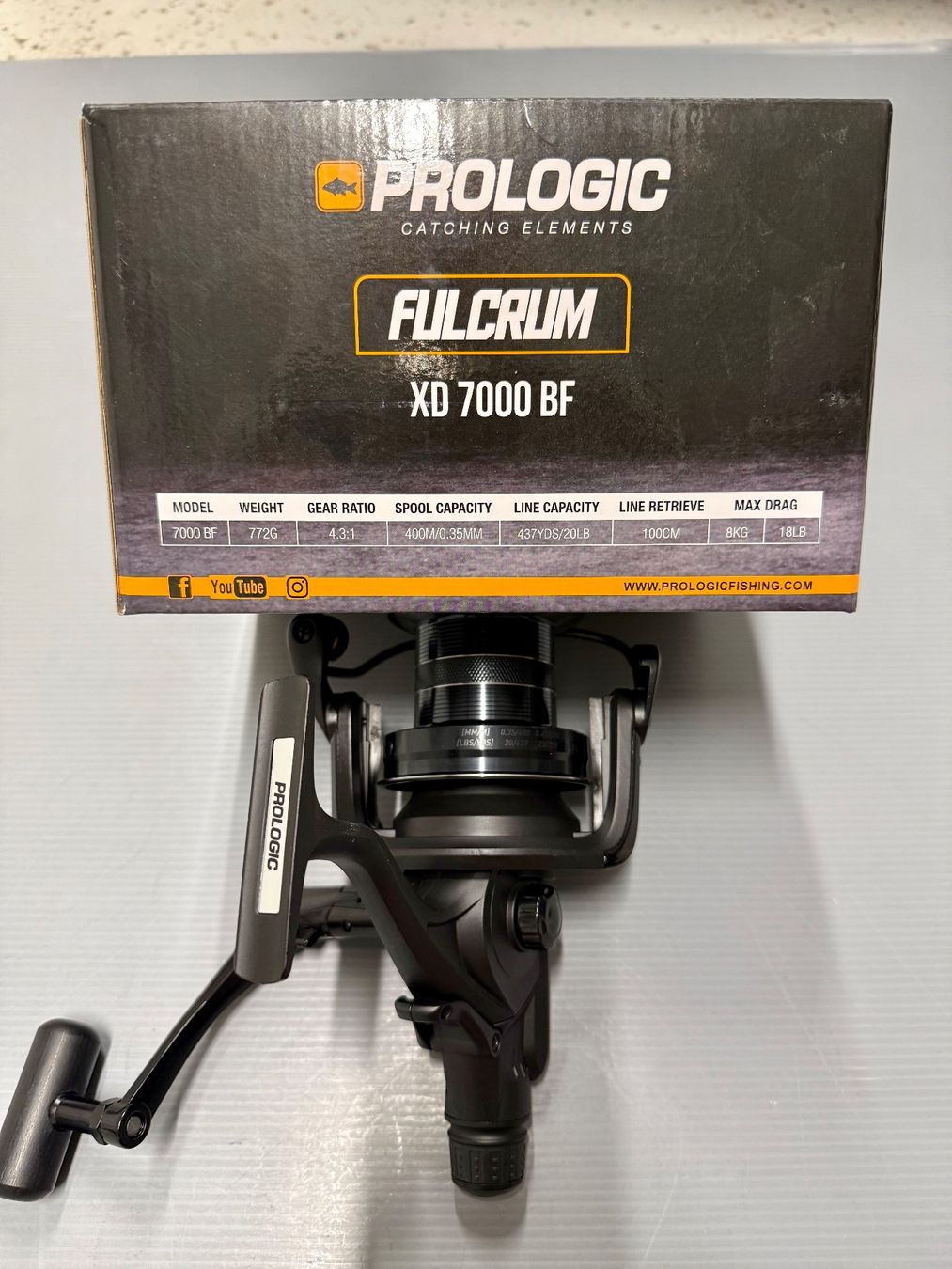 Tamburi & Mulinelli: Prologic Fulcrum XD 7000 BF Karpfenrolle – Nuovo e nell'imballaggio originale da Trimbach venduto da duri.. 4