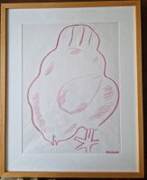 Disegno di Renzo Fontana  con cornice legno