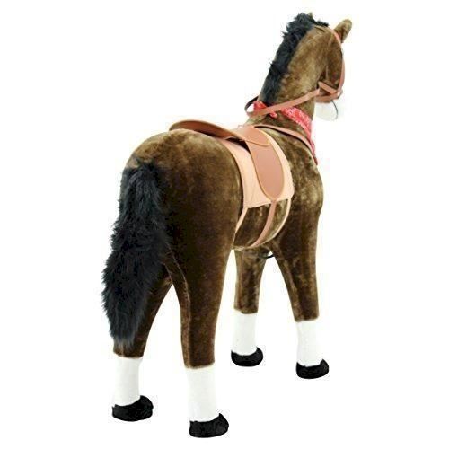 Spielzeuge: Plüschpferd Chocolate 105cm mit Sattel – Neu und originalverpackt aus Bottighofen von zaap 3