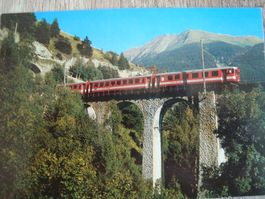 FO Furka-Oberalp-Bahn Pendelzug bei Grengiols