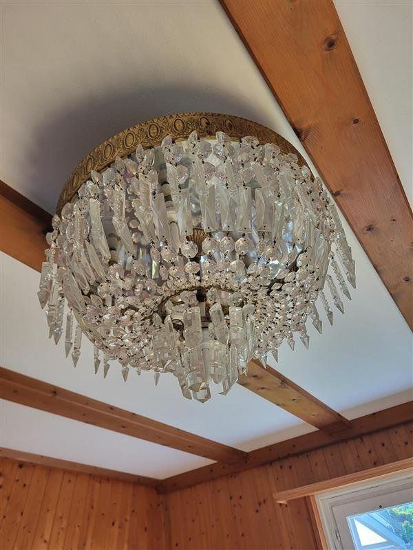 Lampadari & plafoniere: Edle Kristall-Deckenleuchte, Durchmesser ca. 40 - 50 cm – Usato da Hettiswil b. Hindelbank venduto da andrea066