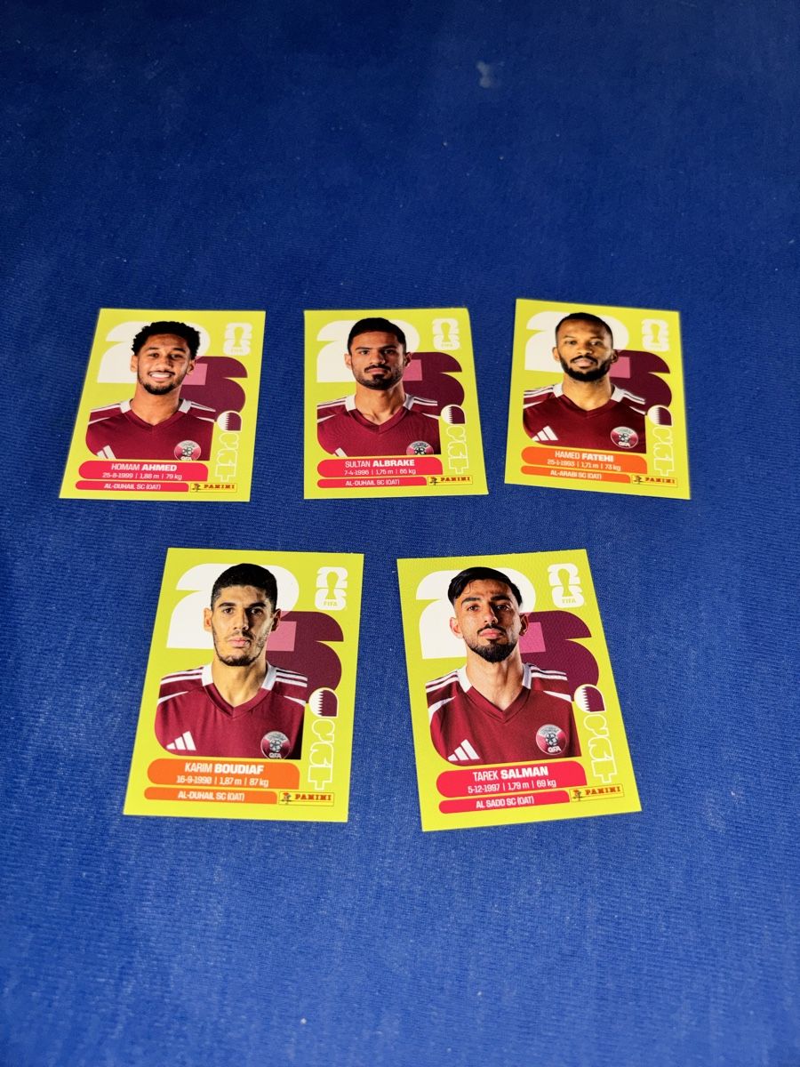 Panini Carte collezionabili: Qatar 5x panini – Nuovo (secondo la descrizione) da Olten venduto da Melxnie_46