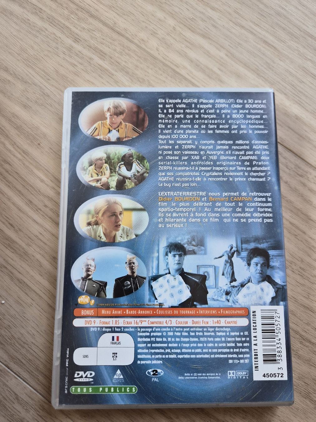 Tous les DVDs: DVD L'Extra-Terrestre Didier Bourdon  – D'occasion à La Joux FR par car_ck96 2