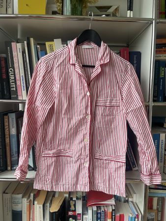 Telerie Spadari Milano Pyjama Gr. IT 42 Rot/Weiss Gestreift
