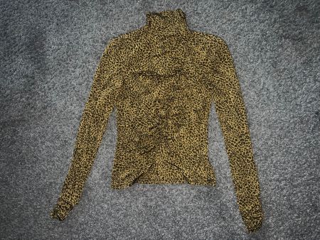 Gestuz Bluse, Leo-Muster, Rollkragen, Gr. S, Top Zustand! (5