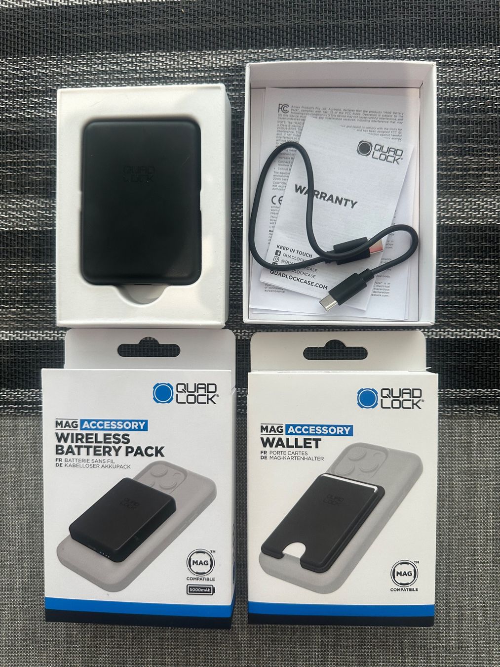 Quad Lock Ladegeräte: Quad Lock Wireless Powerbank + Wallet + Gratis 14 Pro Hülle – Gebraucht aus Gossau (ZH) von DSCapeta
