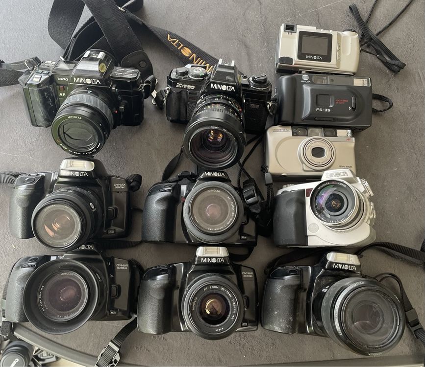 11 appareil photos Minolta (D'occasion) à Domdidier pour CHF 22 – avec