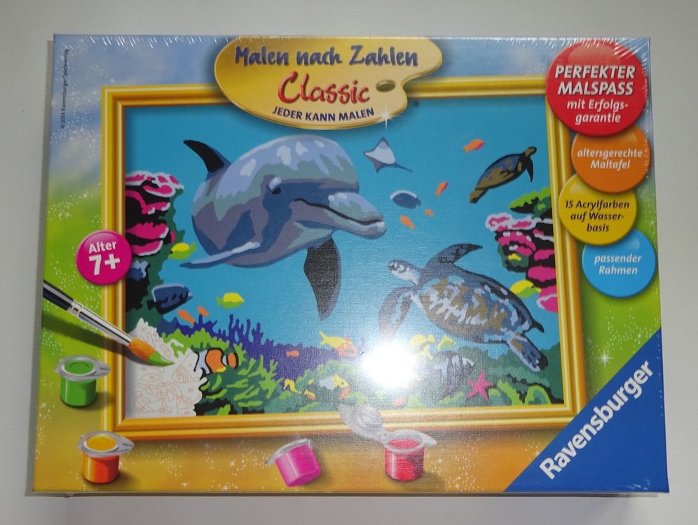 Ravensburger Malen nach Zahlen Delfin und Schildkröte | Kaufen auf Ricardo