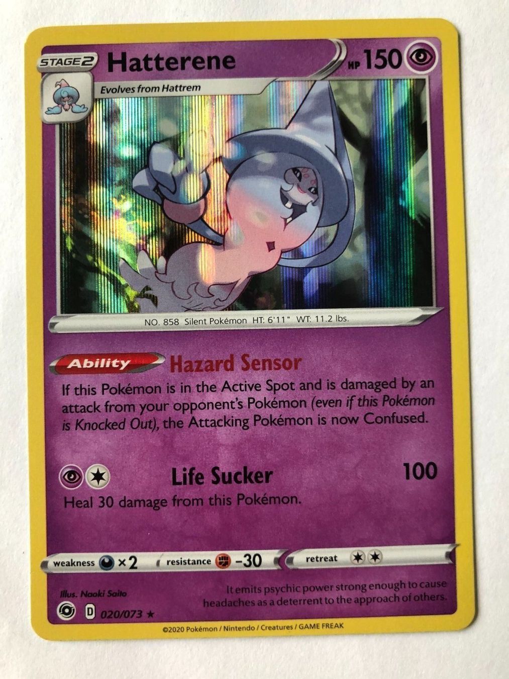 Carte collezionabili: Hatterene - Holo - Pokemon TCG – Nuovo (secondo la descrizione) da Nussbaumen AG venduto da Pika-Shop