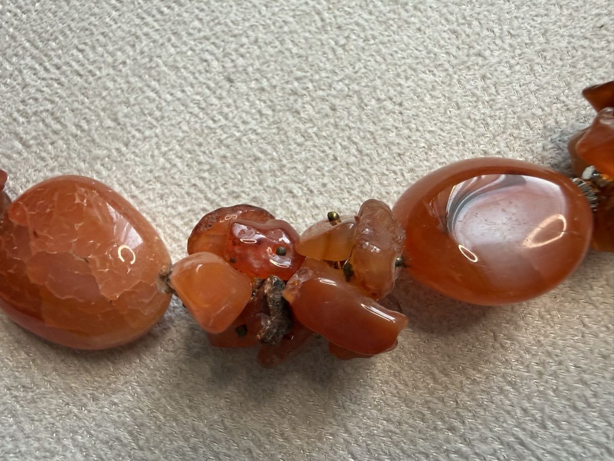 Catenine: Halskette mit Karneol, Vintage – Usato da Lamone venduto da LaCantinaMagica 6