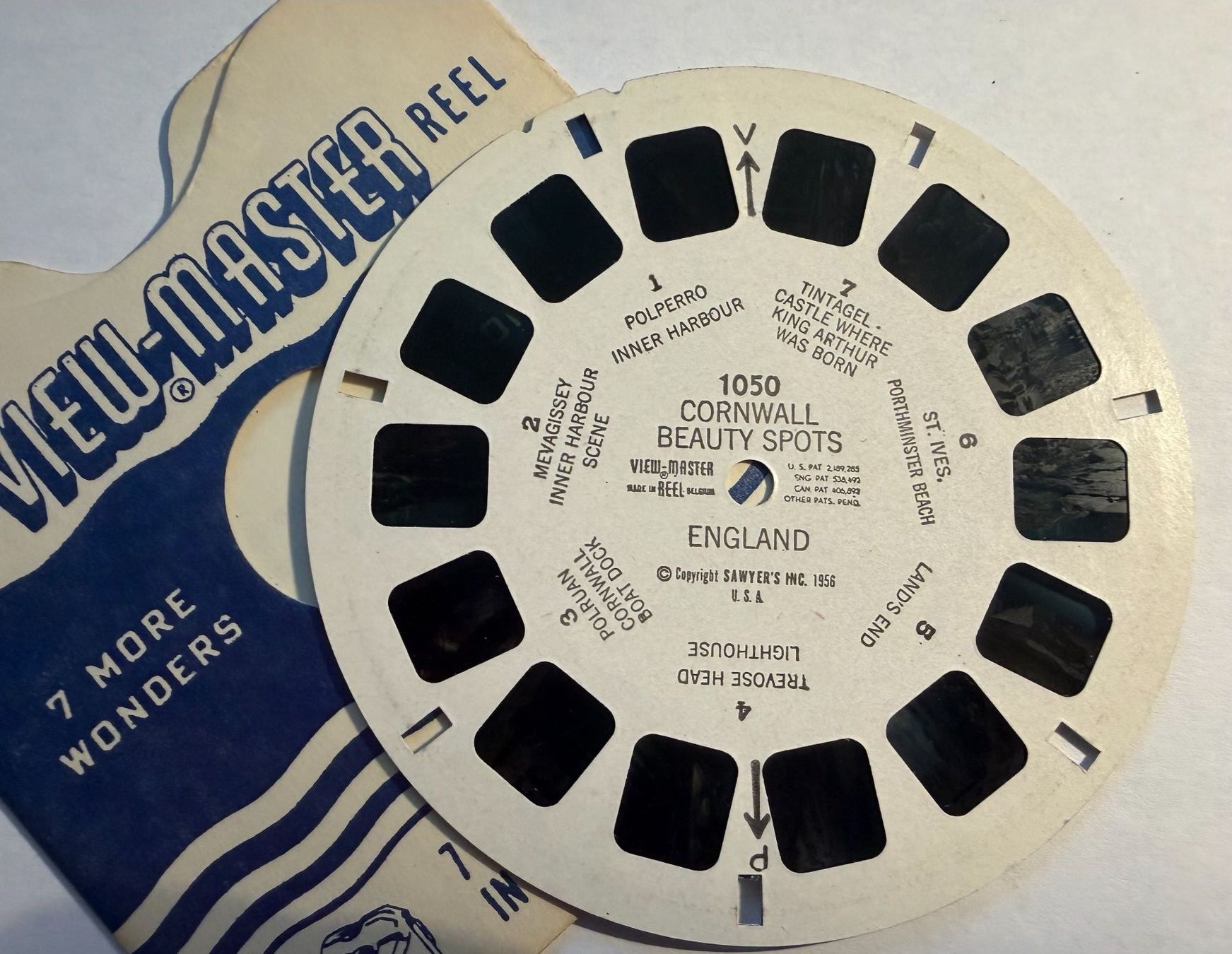 View-master Giocattoli: View-Master 3D: Nr. 1050 CORNWALL BEAUTY SPOTS England – Usato da Tegerfelden venduto da siebenmacky 2