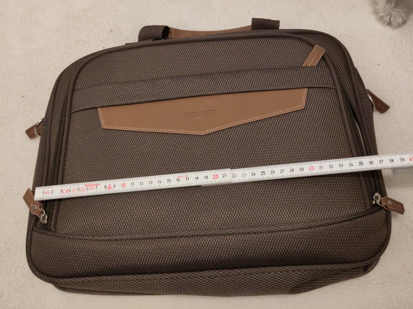 Borse: Kover Laptoptasche braun mit Tragegriff und Fächern – Usato da Winterthur venduto da Hun_sm8f 4