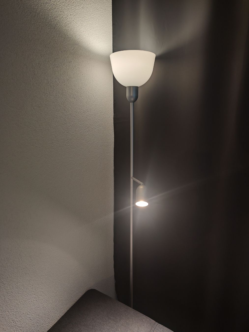 Ikea Lampen: Floor lamp with reading light silver – Gebraucht aus Glattbrugg von wki_jq8f 1