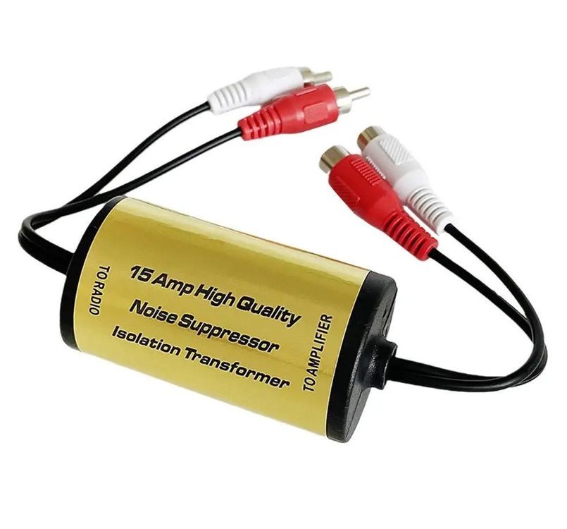 AMPLIFICATEUR DE VOITURE 2 RCA Filtre De Bruit Audio Suppresseur D'isolateur De EUR 10,86