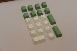 Keycap Set für Numpad - Backlit - Grün / Beige