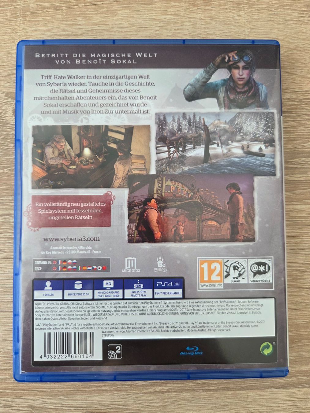 Giochi: Syberia 3 (Multilanguage) - PS4 – Usato da Carouge GE venduto da Gasco 1