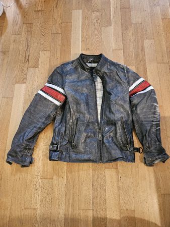 Töff Motorrad Jacke Toulon rot Richa Leder Herren