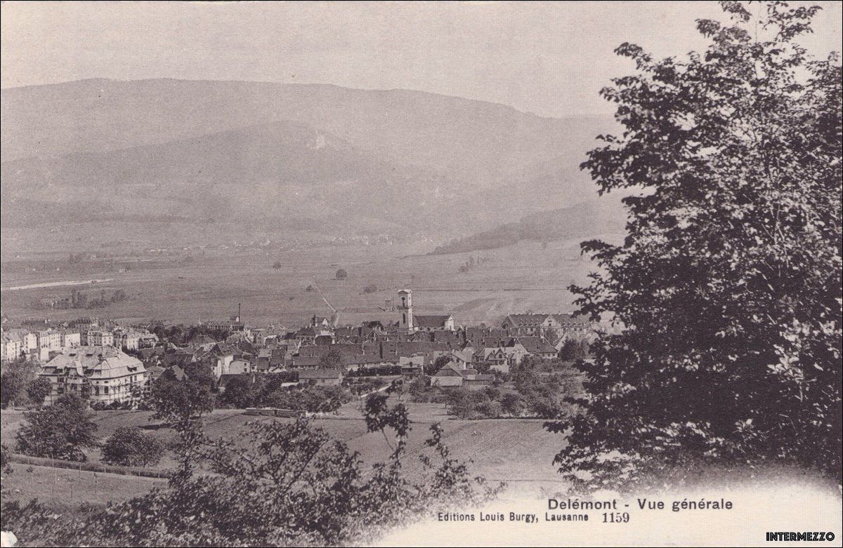 Cartoline postali: Delémont // Vue générale // Sommer – Usato da Basel venduto da intermezzo12