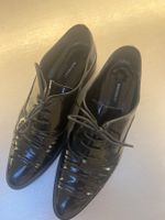 Navy Boot Lackschuhe Gr.36