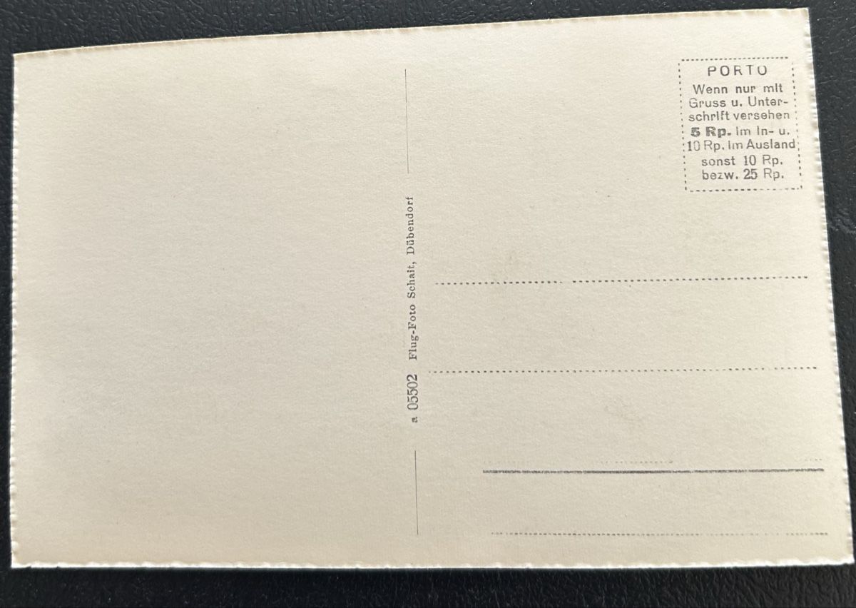 Cartoline postali: Fotokarte CH Flugzeug  – Usato da Horw venduto da Tellbub 1