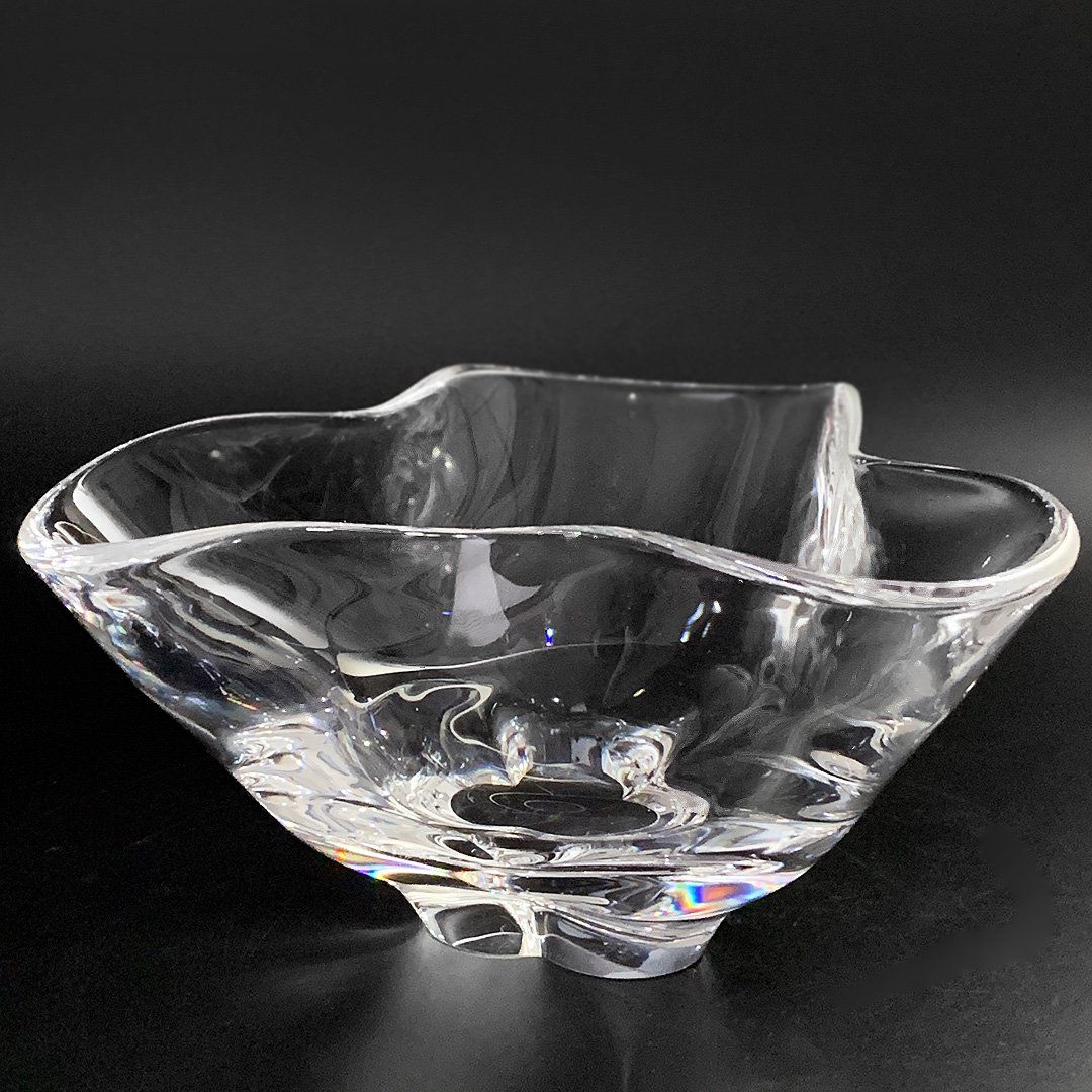 Bicchieri: Steuben Trefoil Glas Schale - Designklassiker – Usato da Luzern venduto da downtonabbey