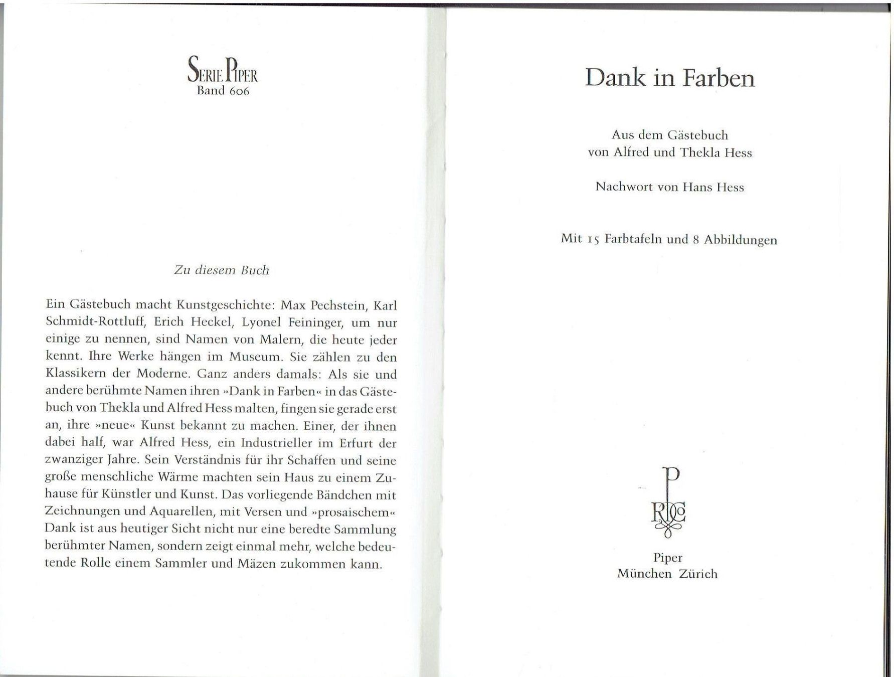Bücher: Dank in Farben – Neu (gemäss Beschreibung) aus Flims - Dorf von Stagediver 2