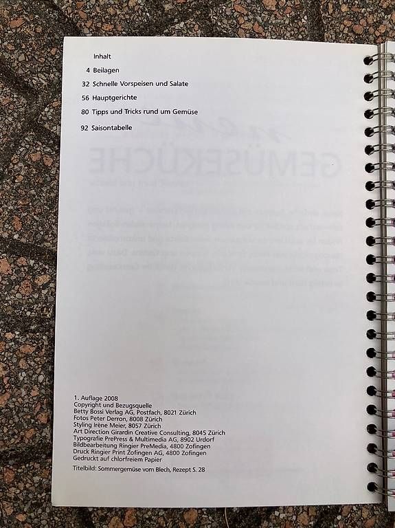 Libri: Kochbuch bettybossi: Gemüseküche – Usato da Basel venduto da elocin4791 1