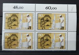 Deutschland-Mi 1277 Viererblock ** (9)