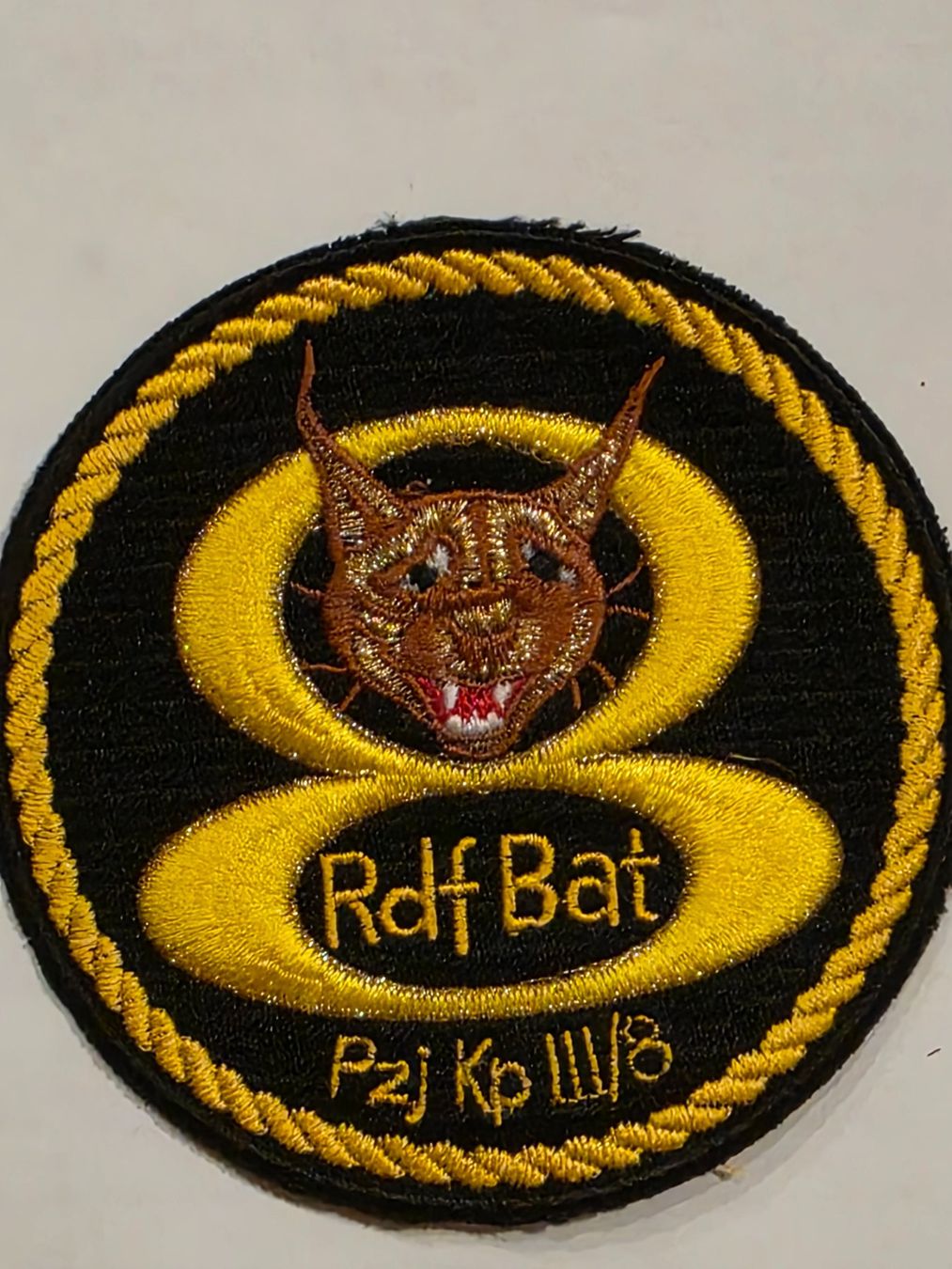 Schweizer Armee Placchette & Badge: Abzeichen Radfahrer Bat 8 gelb – Usato da Nyon venduto da freetoys08