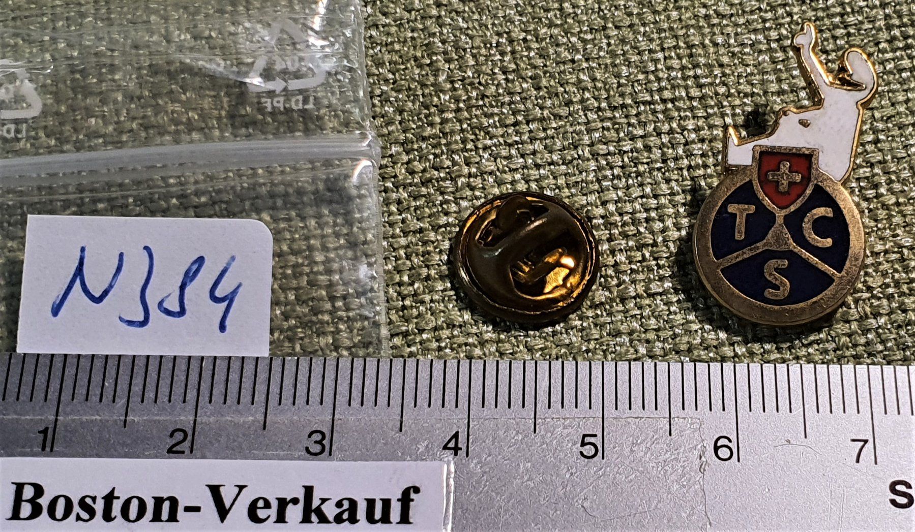 TCS Placchette & Badge: N384 - Pin TCS Schweiz – Usato da Reinach BL venduto da Boston-Verkauf 1