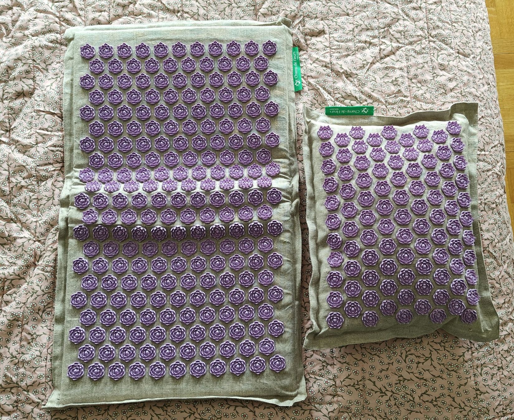 Tappetini fitness: Kit tapis+coussin Champ de fleurs Bioloka – Nuovo (secondo la descrizione) da Genève venduto da Ellem70