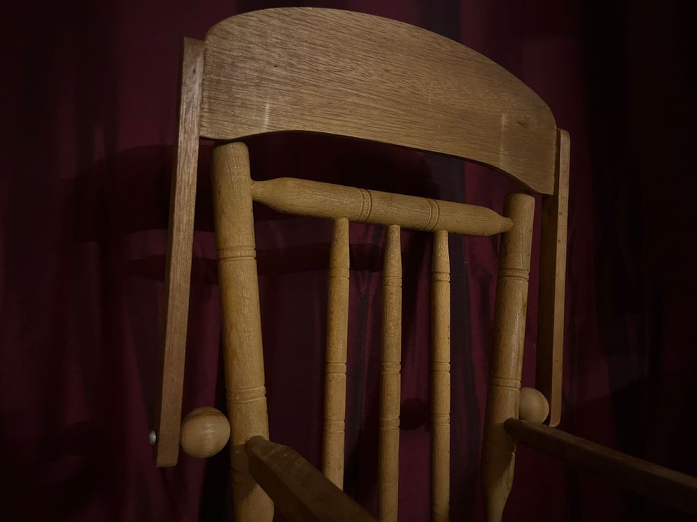 Antiker Hochstuhl, Babystuhl, Kinder-Ess-Stuhl Holz 10