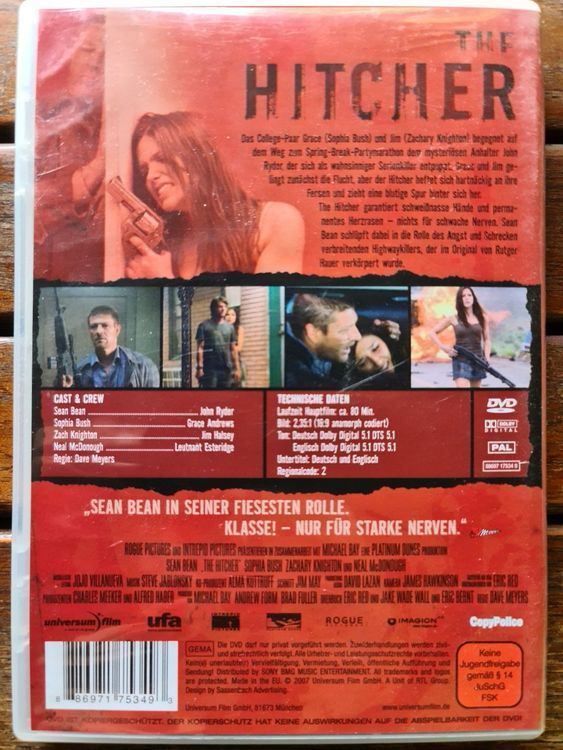 Tutti i DVDs: The Hitcher – Usato da Dintikon venduto da Vexi 1