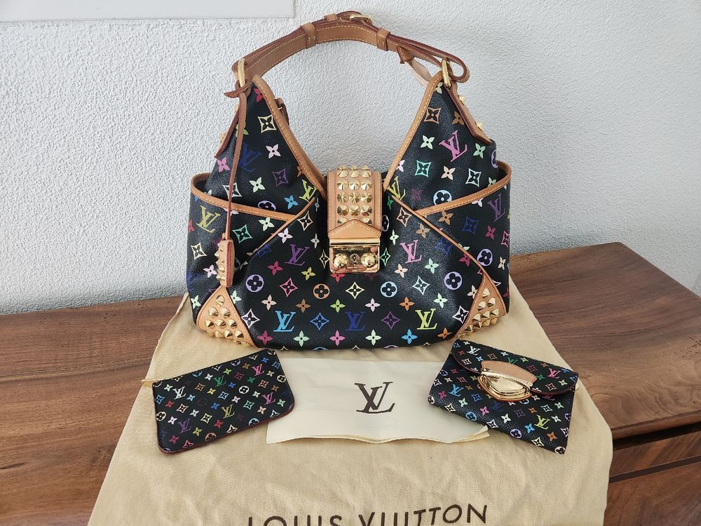 Louis Vuitton Chrissie MM in Noir Black Multicolor Limited Edition M40310 