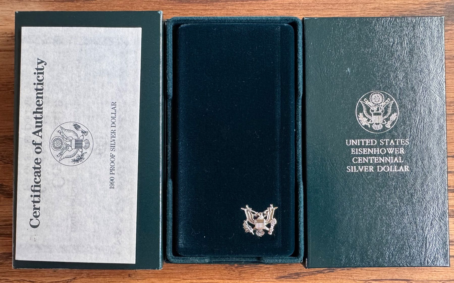 Tutti le monete: Eisenhower Centennial Silber Dollar 1990, Proof, Full Set! – Usato da Ebikon venduto da Dmasterx 3