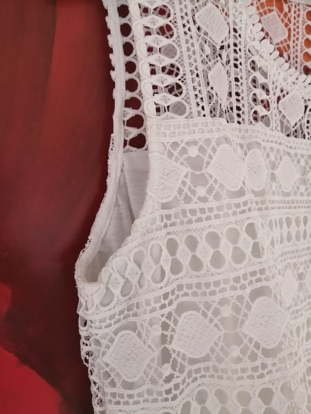 Tops: Spitzen-Tanktop, durchbrochenes Tanktop – Gebraucht aus Buchrain von nat_pl5p 8