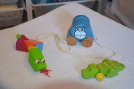 3 X BABY SPIEL - HOLZ - BABY JEUX EN BOIS