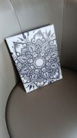 Mandala unique, dessin original sur toile 21x28cm neuf