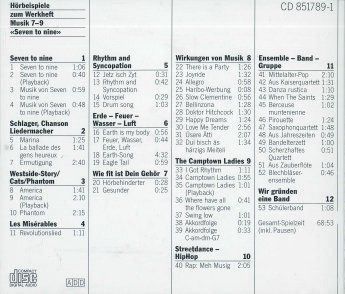 Libri: SEVEN TO NINE - Werkheft Musik & 2 CD's – Usato da Guttannen venduto da zuberling 5