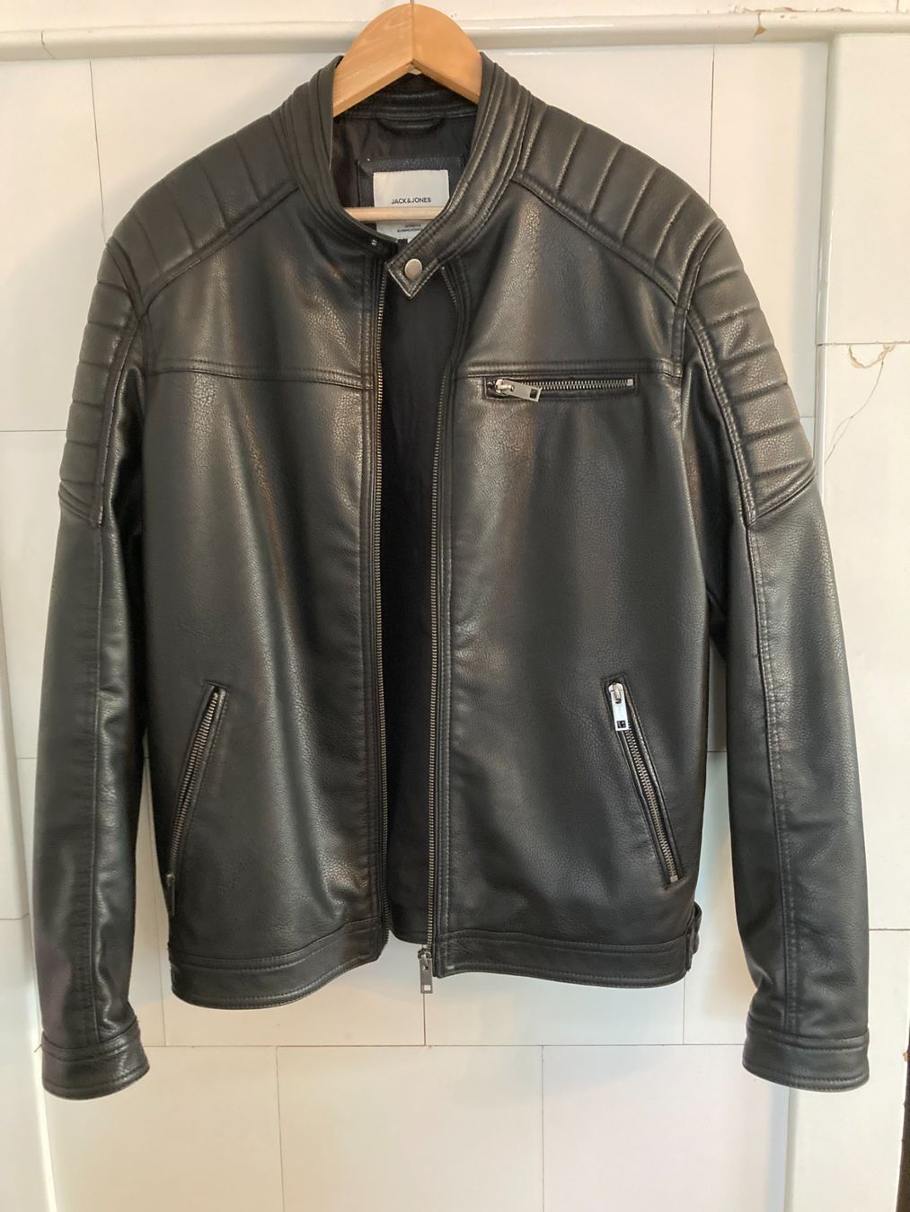 Jack & Jones Giacche: Lederjacke Jack&Jones – Nuovo (secondo la descrizione) da Bichelsee venduto da meikle 1