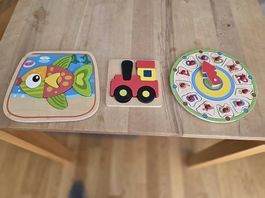 3 Puzzels aus Holz