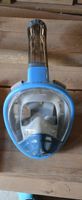 Neue Schnorchelmaske, Full Face, Grösse S/M, blau.