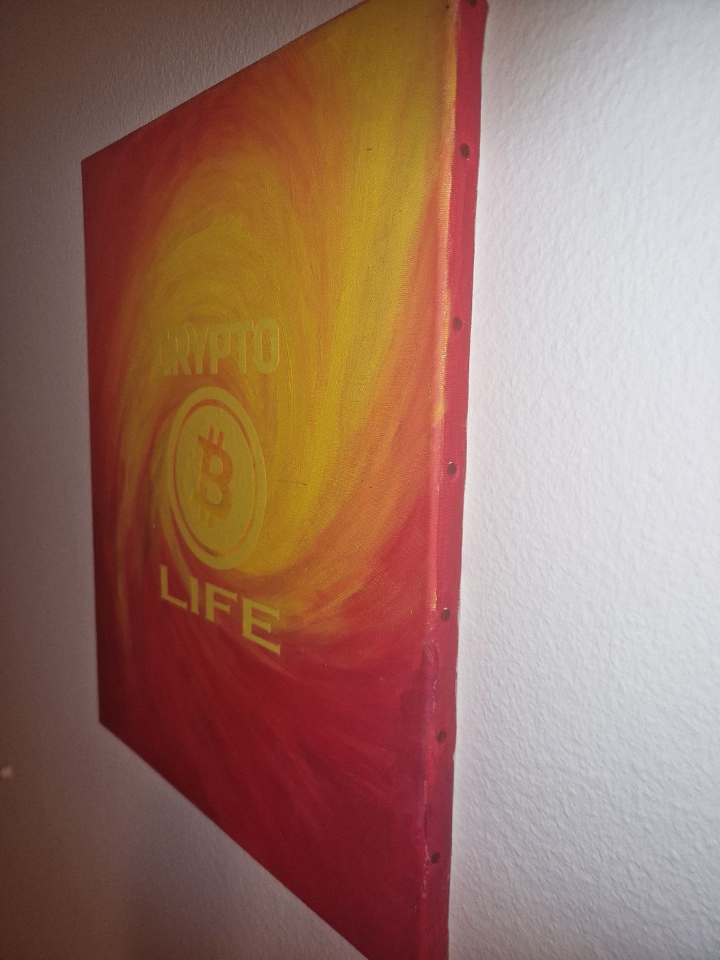 Dipinti: Bitcoin "Crypto Life" Gemälde. – Usato da Winterthur venduto da Veteran-67 2
