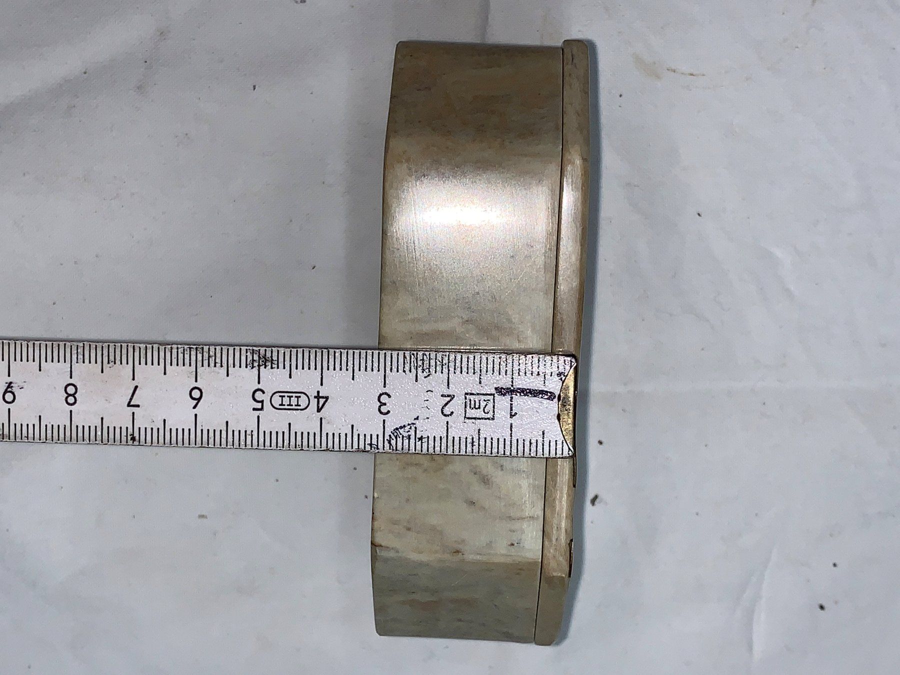 Portagioie: Schmuckdose 8-eckig Marmor mit Perlmutt und Messing Einlage – Usato da Rickenbach SZ venduto da Frickler 6