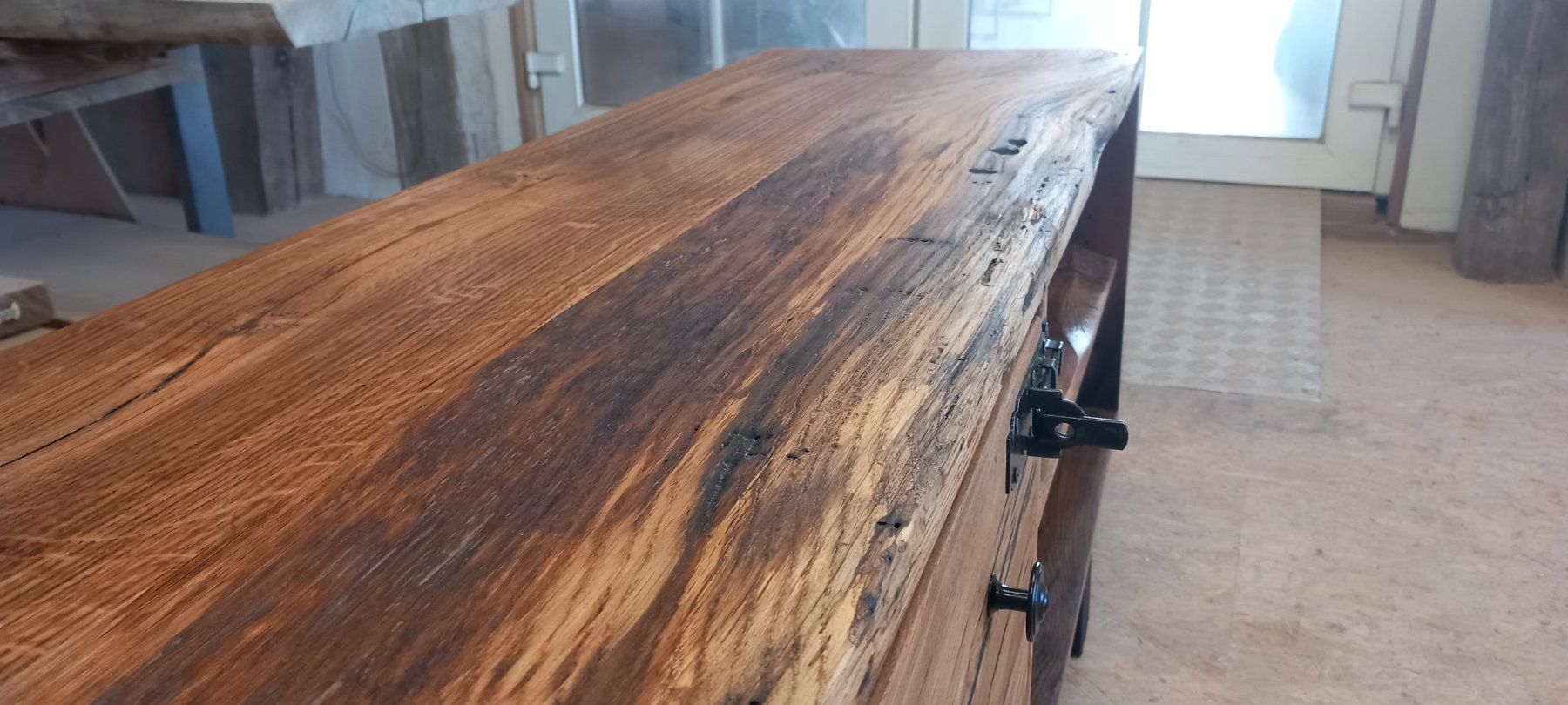 Kommoden: Sideboard aus  Eiche Schweizer Altholz 160cm (Action NP2500) – Neu (gemäss Beschreibung) aus Altishofen von Rossi464 7