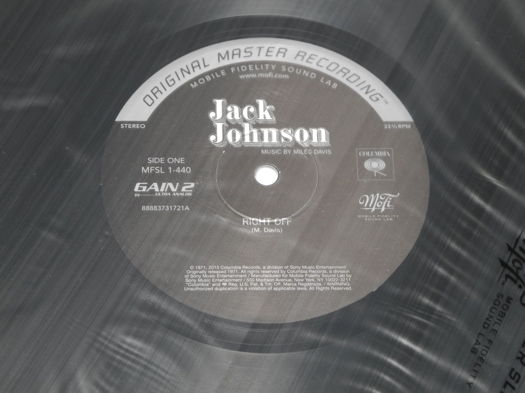 Schallplatten: JACK JOHNSON PLAYS MILES DAVIS - AUDIOPHILE MFSL – Neu (gemäss Beschreibung) aus Fahrwangen von Swirl2 5