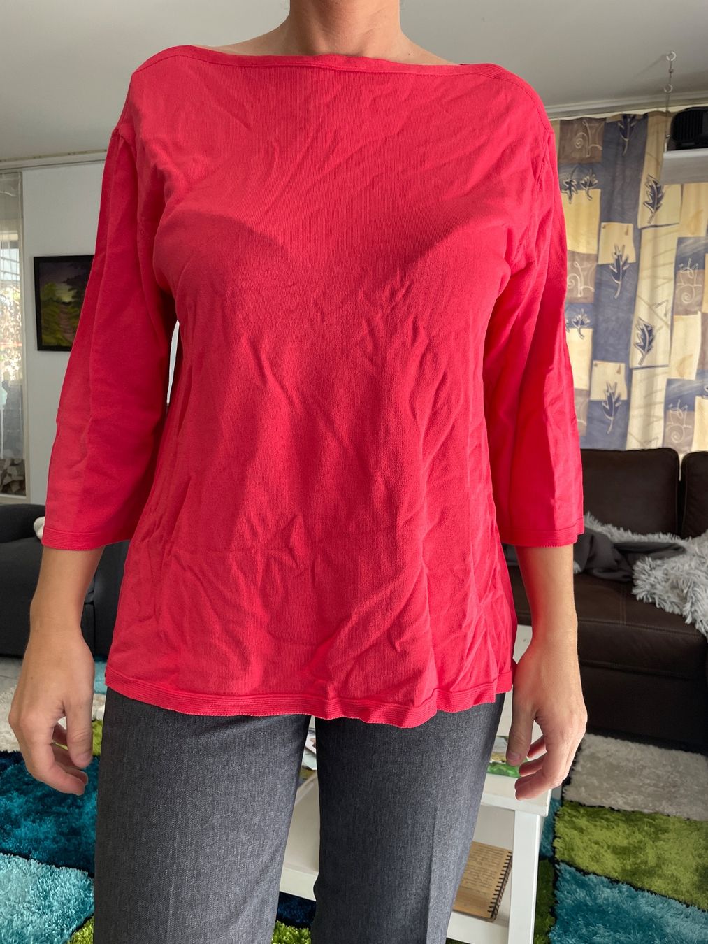 Maglioni & Felpe: dünner Oversize Pullover mit 3/4 Ärmel und weitem Ausschnitt – Usato da Küssnacht am Rigi venduto da Monimaus03 1