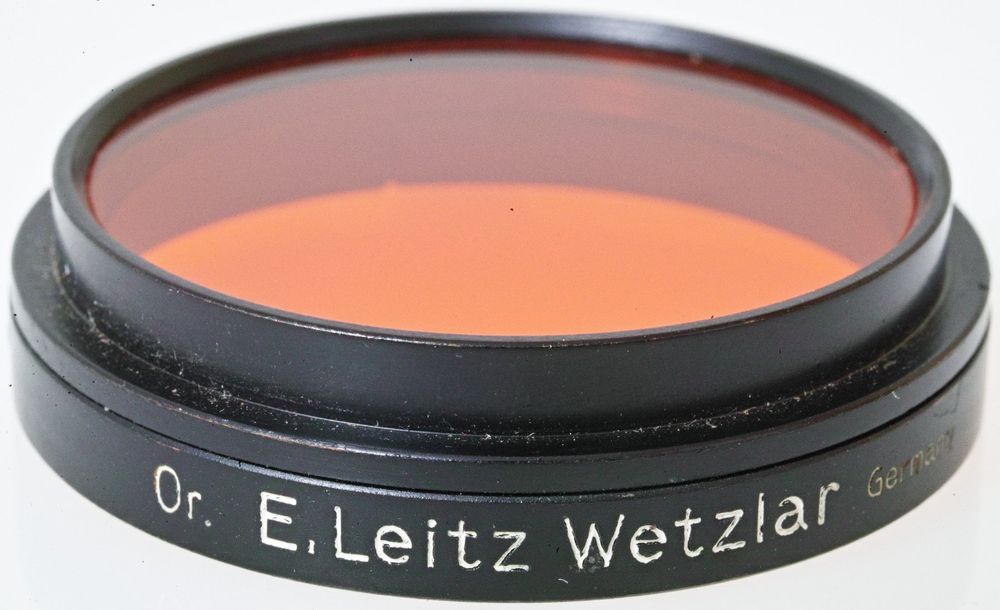 Leitz Leica Type A Filter, In Case And Original Box, Orange Filter, In
