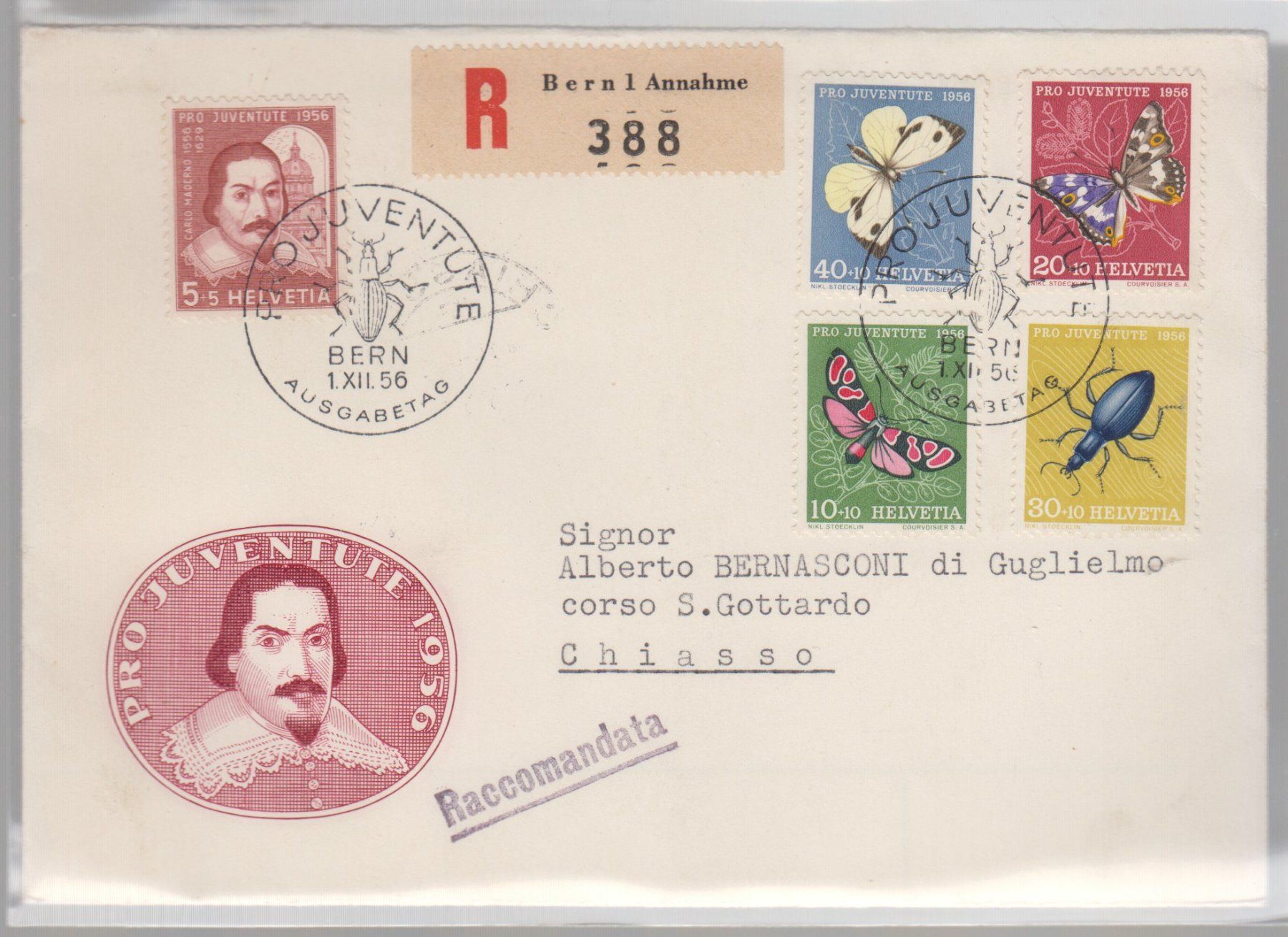 Tous les timbres: Pro Juventute 1956 FDC – D'occasion à Boécourt par Denteles66