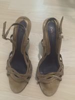 Zadig & Voltaire Sandalen Gold Grösse 41 getragen